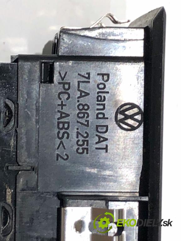 VW TRANSPORTER T6 Autobus 2020 81 kW 2.0 TDI 1968 Prepínač okien 7LA867255 (Prepínacie páčky pod volantom)