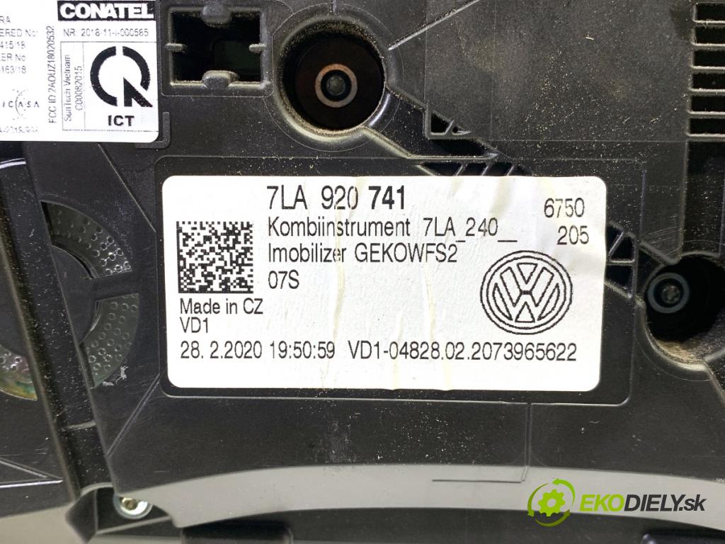 VW TRANSPORTER T6 Autobus 2020 81 kW 2.0 TDI 1968 Prístrojovka 7LA920741 (Prístrojová doska)