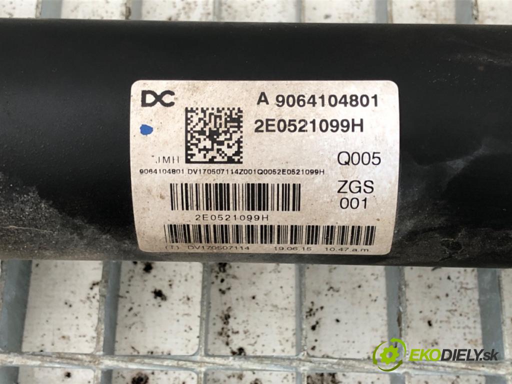 VW CRAFTER 30 50 Platforma / podwozie 2015 80 kW 2.0 TDI 1968 Kardaň, hriadeľ hnací zad A9064104801 A9064107516 (Kardaňový hriadeľ)