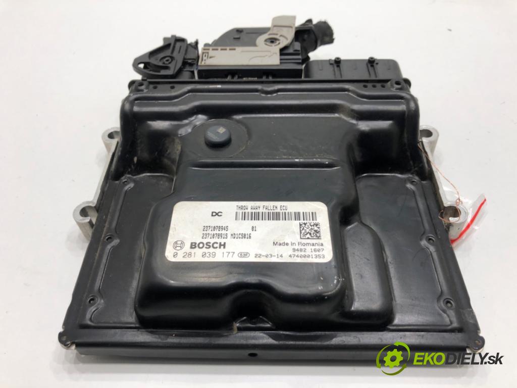 DACIA DUSTER SUV 2022 85 kW 1.5 dCi 115 (HMAD) 1461 riadiaca jednotka Motor 0281039177 (Riadiaca jednotka)