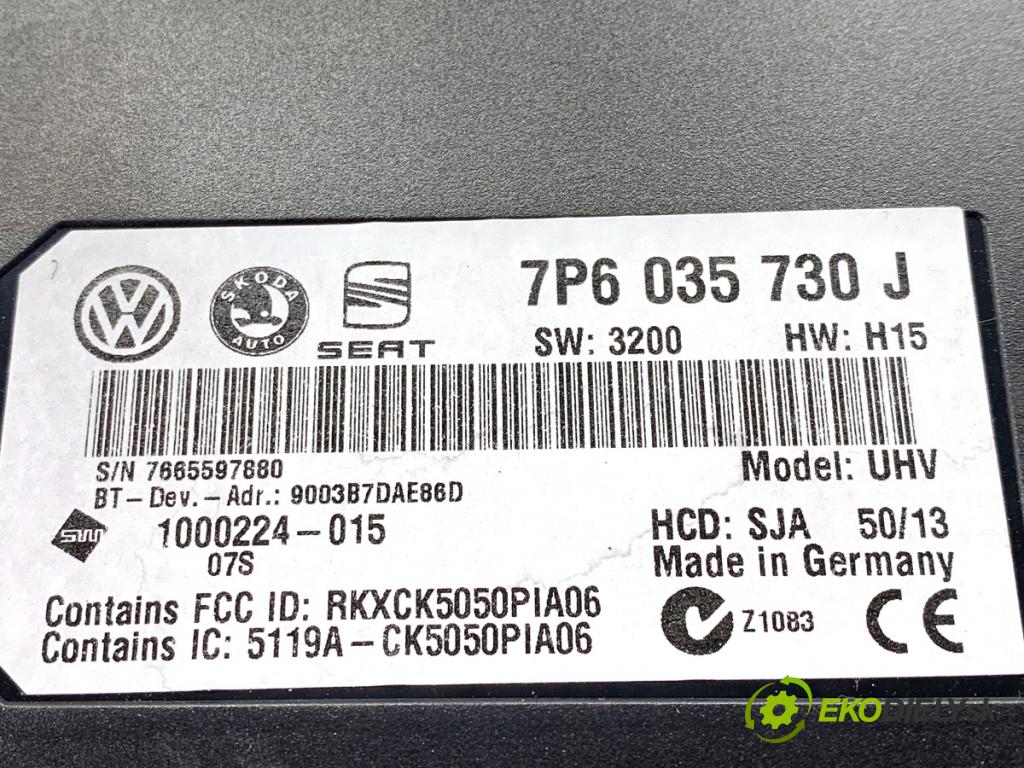 VW TIGUAN SUV 2013 81 kW 2.0 TDI 1968 Modul BLUETOOTH 7P6035730J (Riadiaca jednotka ostatné)