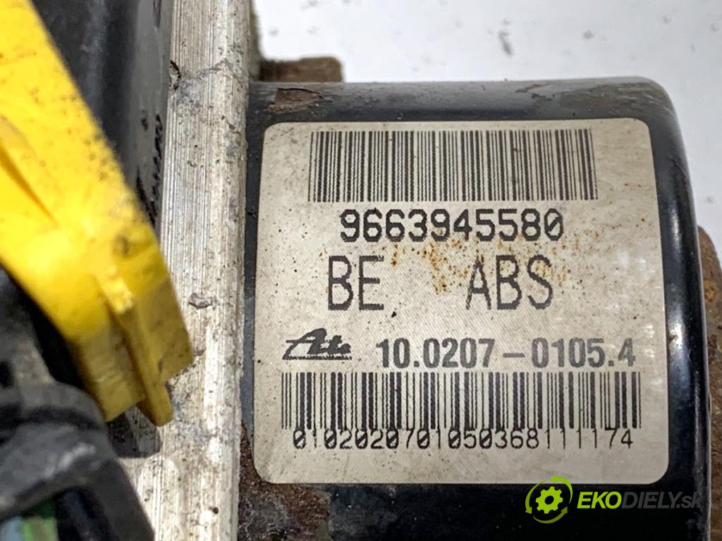 PEUGEOT 207 liftback 2008 54 kW 1.4 1360 Pumpa ABS 9663945580 (Pumpa ABS)