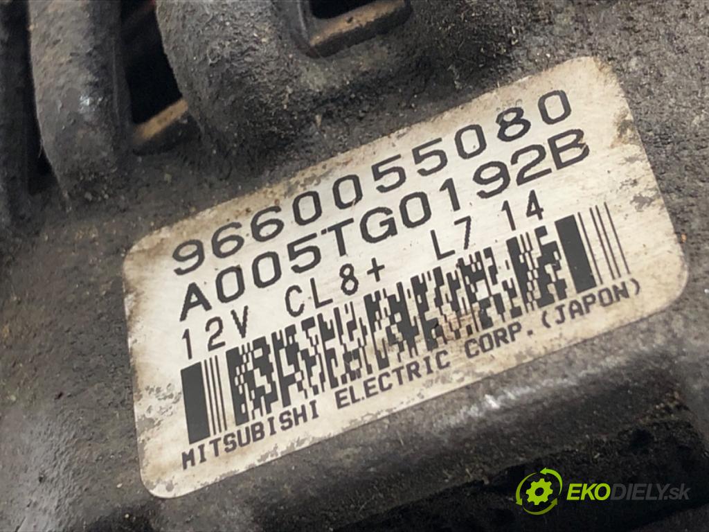 PEUGEOT 207 liftback 2008 54 kW 1.4 1360 Alternátor 9660055080 (Alternátor)