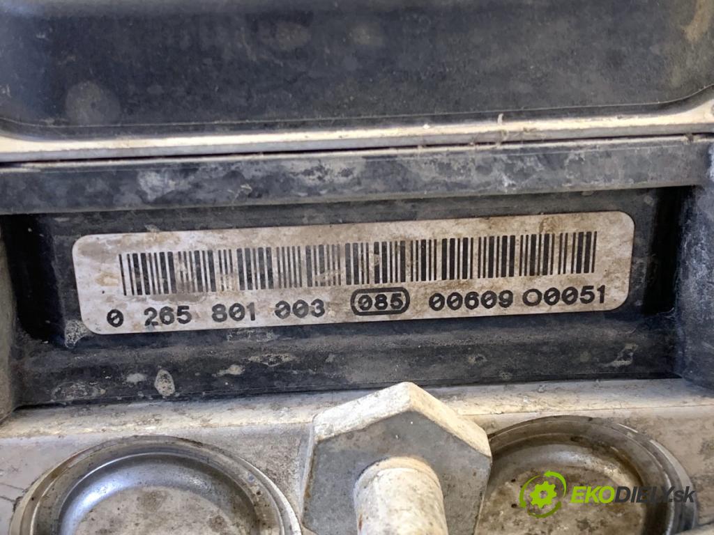 SKODA ROOMSTER nadwozie wielkoprzestrzenne (MPV) 2010 63 kW 1.2 TSI 1197 pumpa ABS 0265801003 (Pumpa ABS)