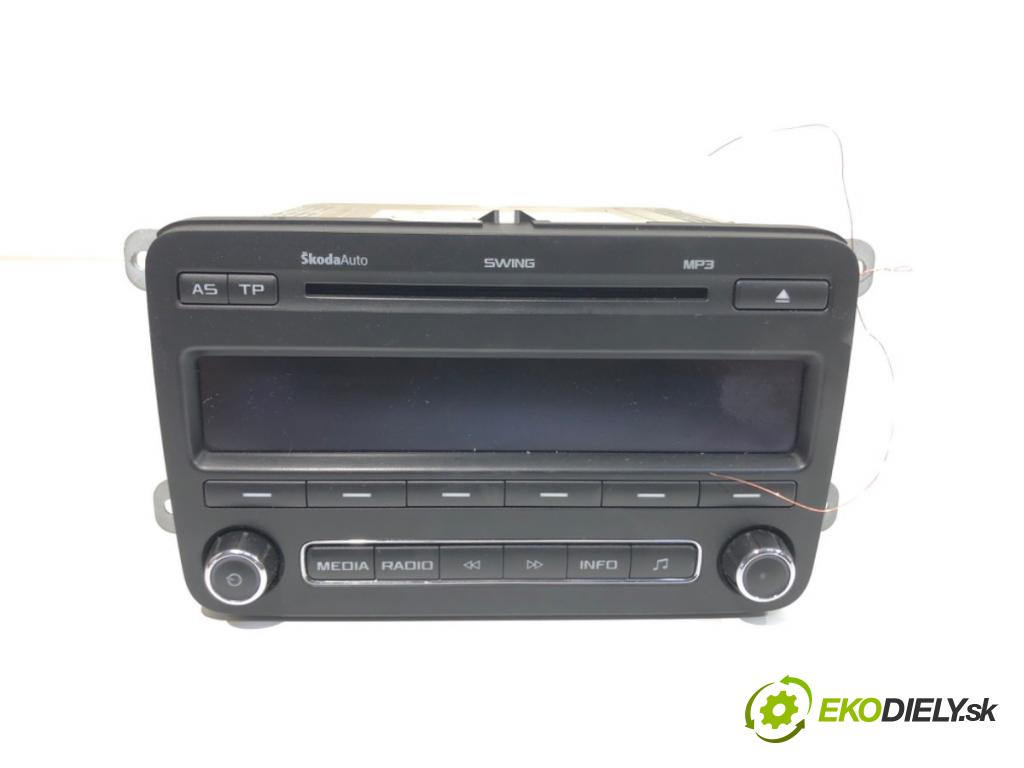 SKODA ROOMSTER nadwozie wielkoprzestrzenne (MPV) 2010 63 kW 1.2 TSI 1197 RADIO 5J0035161C (Audio zariadenie)