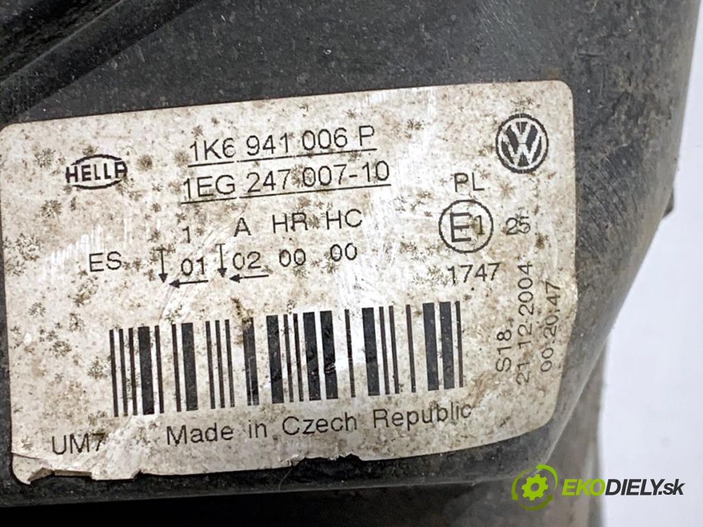 VW GOLF V liftback 2005 75 kW 1.6 1595 Svetlomet pravy predný 1K6941006P