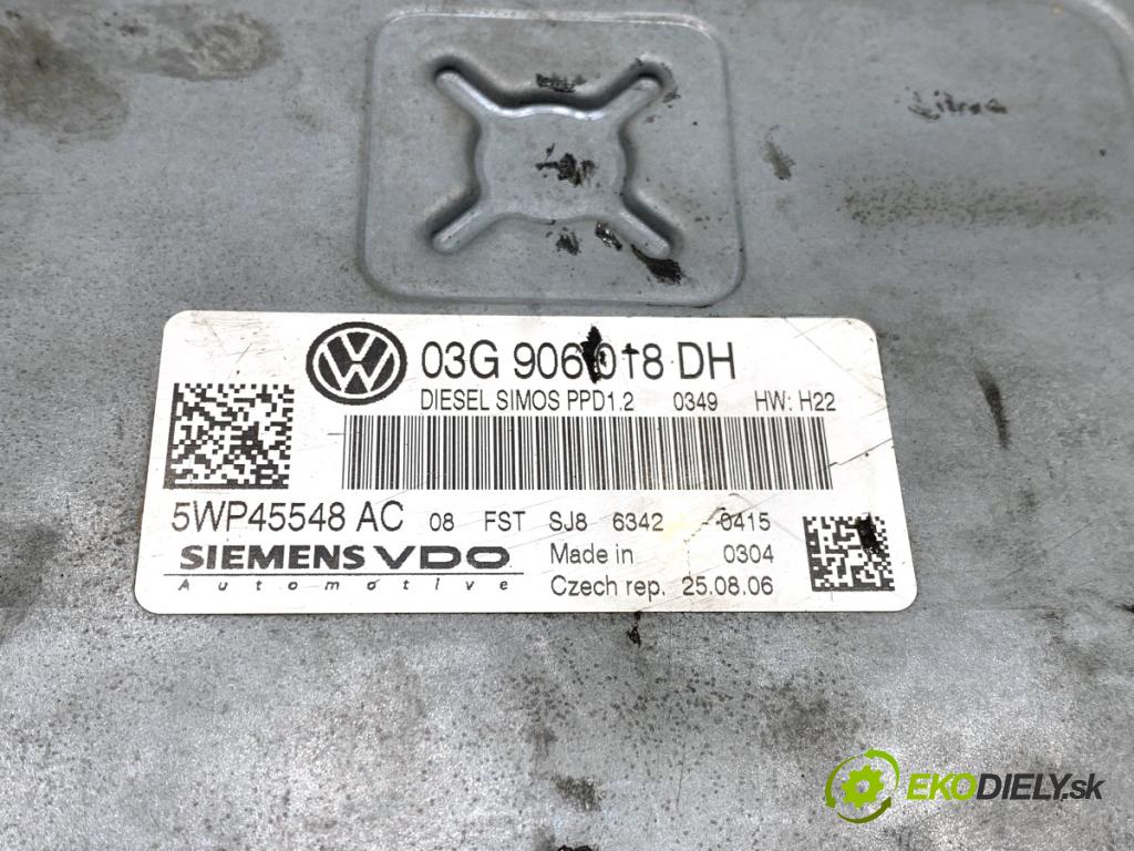 AUDI A3 8P liftback 2006 125 kW 2.0 TDI 1968 riadiaca jednotka Motor 03G906018DH (Riadiaca jednotka)