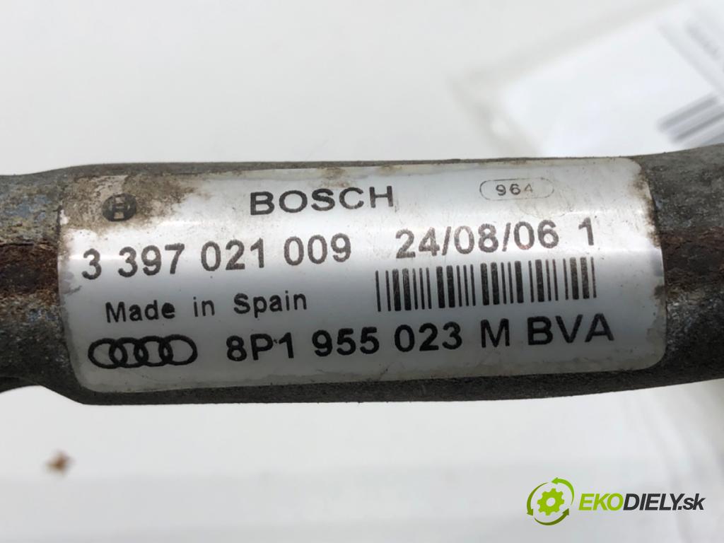AUDI A3 8P liftback 2006 125 kW 2.0 TDI 1968 Mechanizmus stieračov predný 8P1955023M (Motorček stieračov predný)