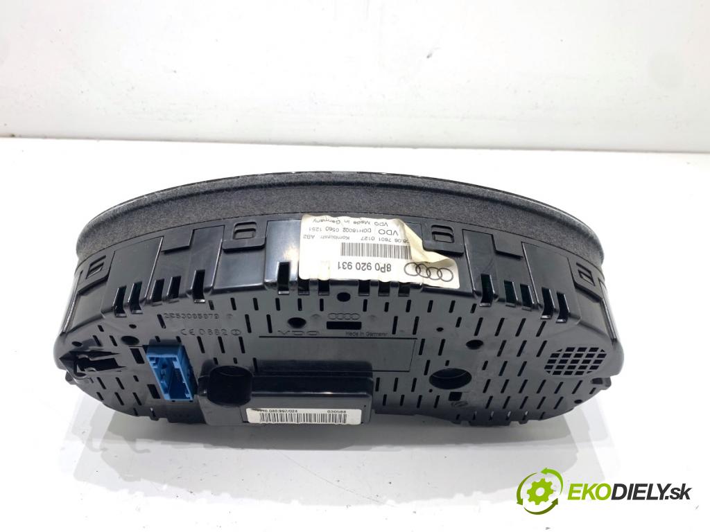 AUDI A3 8P liftback 2006 125 kW 2.0 TDI 1968 Prístrojovka 8P0920931 (Prístrojová doska)