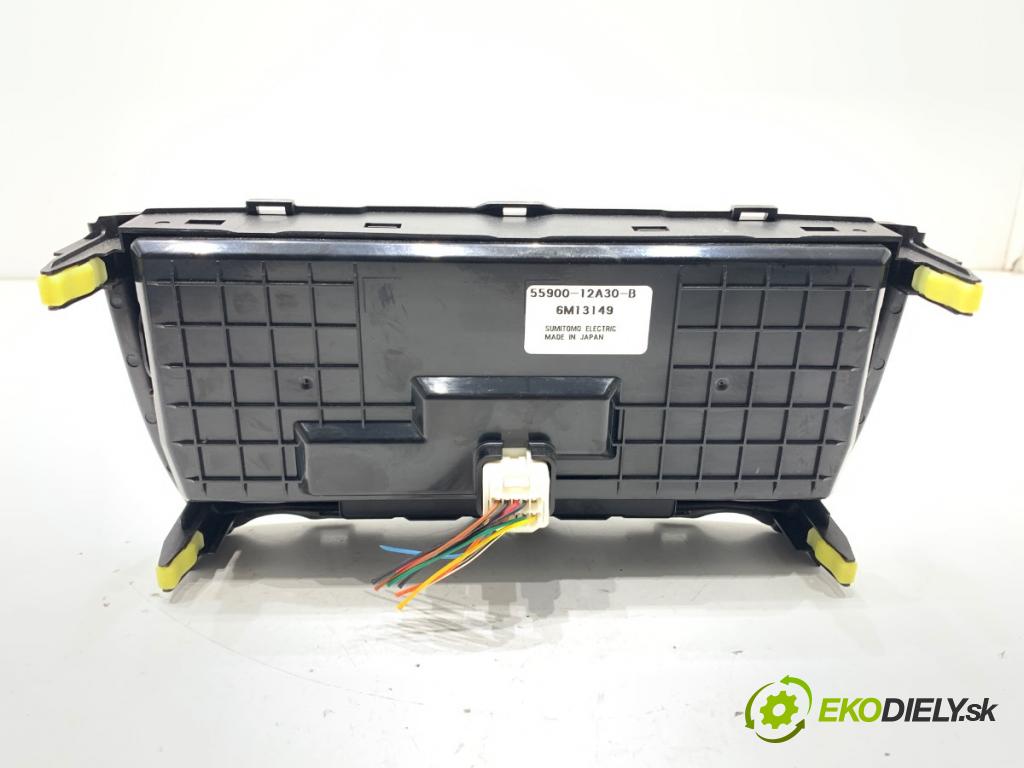 TOYOTA AURIS I liftback 2007 71 kW 1.4 (ZZE150_) 1398 Panel ovládania kúrenia 55900-12A30-B (Prepínacie páčky pod volantom)