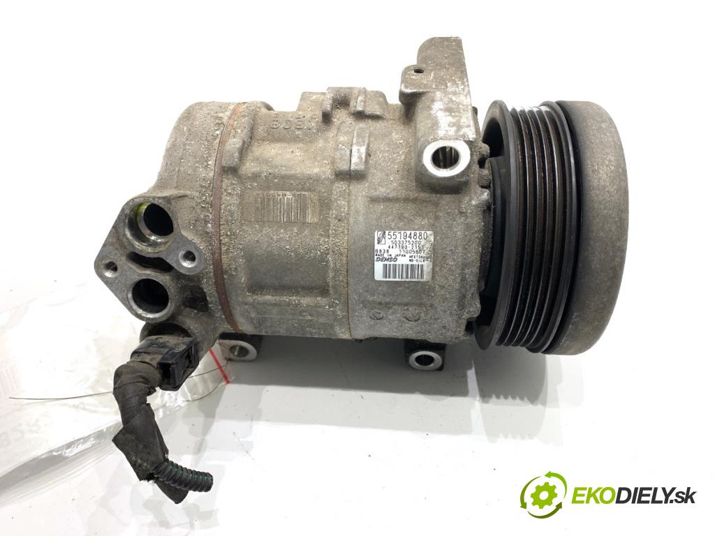 FIAT GRANDE PUNTO liftback 2006 57 kW 1.4 (199AXB11, 199AXB1A, 199BXB1A, 199AXL1A) 1368 kompresor klimatizace 55194880 (Kompresor klimatizace)