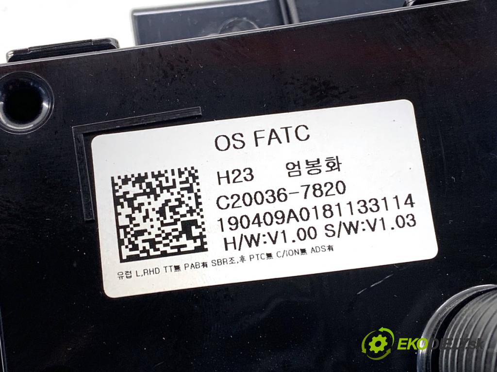 HYUNDAI KONA SUV 2019 88 kW 1.0 T-GDi 998 Panel ovládania kúrenia C20036-7820 (Prepínacie páčky pod volantom)