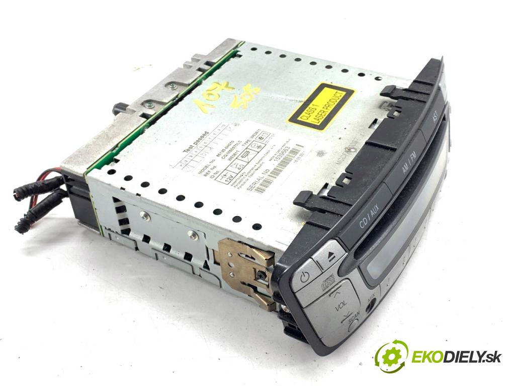 TOYOTA AYGO I liftback 2005 50 kW 1.0 (KGB10_) 998 RADIO 86120-0H010 (Audio zariadenie)