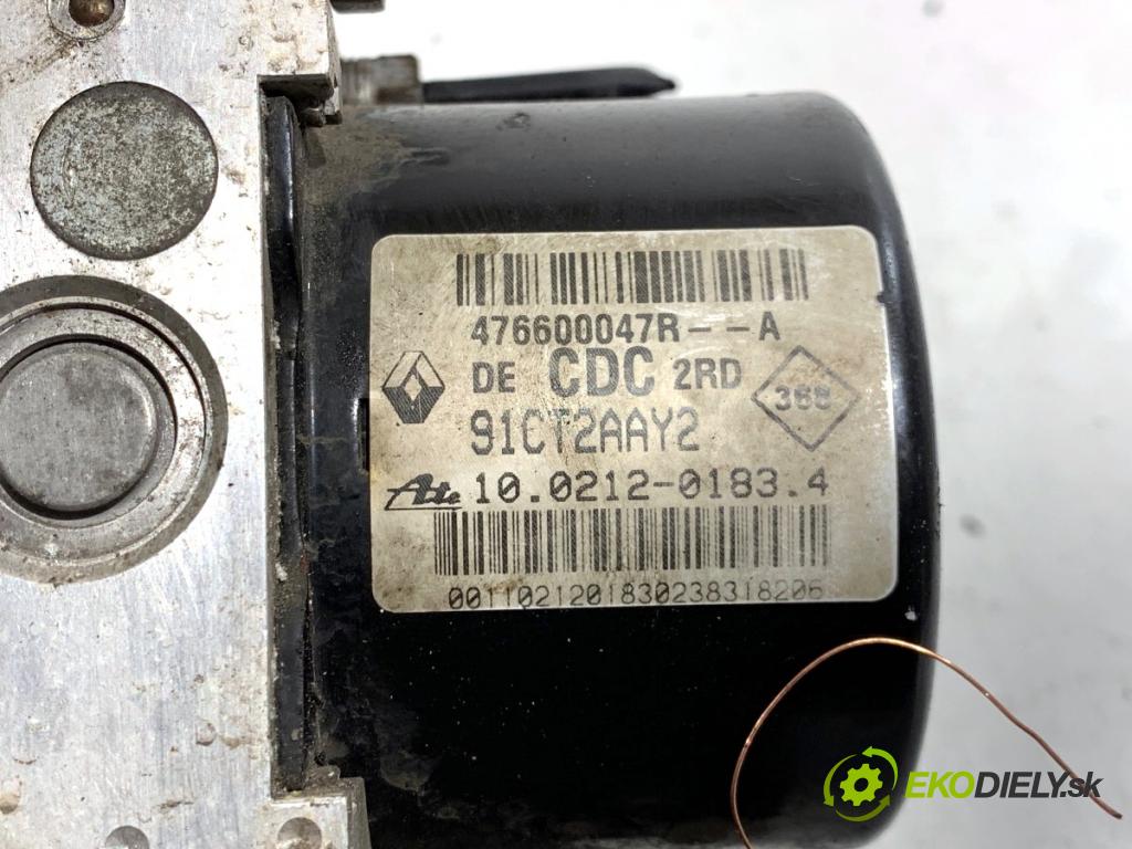 RENAULT LAGUNA III Kombi 2008 96 kW 2.0 dCi (KT07, KT0J, KT14, KT1A, KT1S) 1995 Pumpa ABS 476600047R (Pumpa ABS)