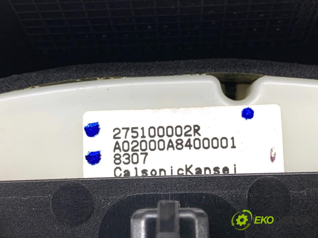 RENAULT LAGUNA III Kombi 2008 96 kW 2.0 dCi (KT07, KT0J, KT14, KT1A, KT1S) 1995 Panel ovládania kúrenia 275100002R (Prepínacie páčky pod volantom)