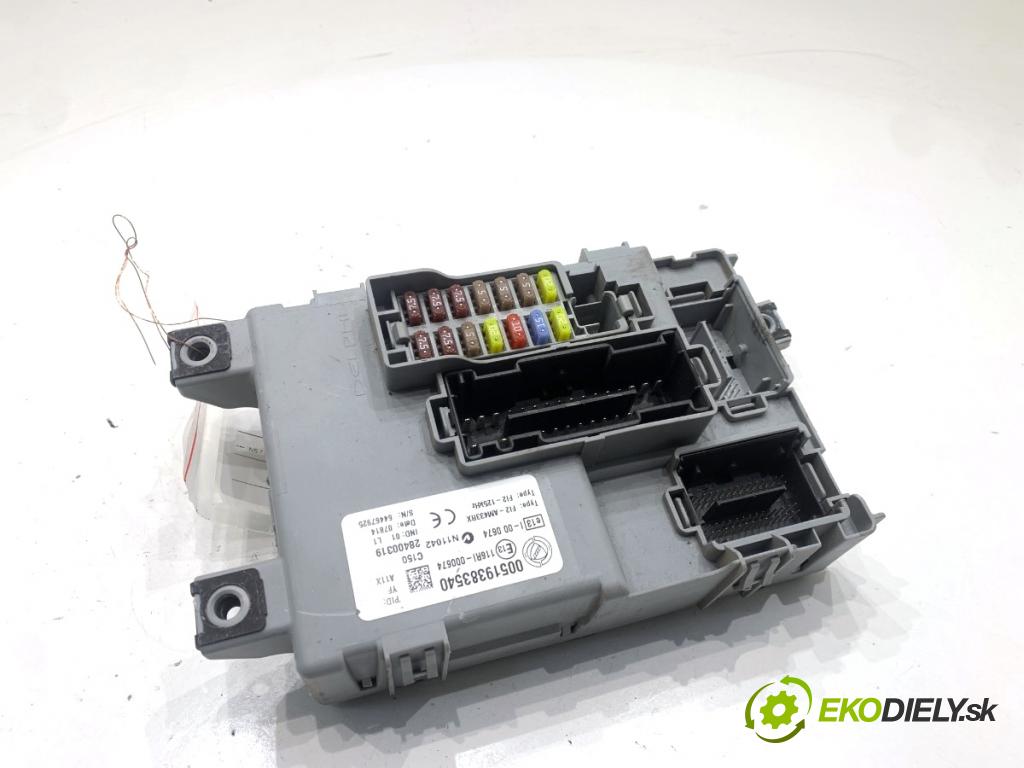 FIAT DOBLO II Autobus 2014 77 kW 1.6 D Multijet (263AXD1B) 1598 Modul BSI 00519383540 (Poistková skrinka)