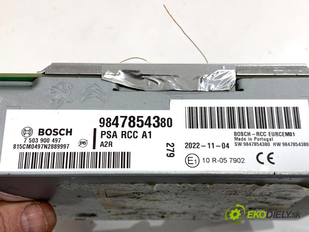 OPEL CORSA F liftback 2023 74 kW 1.2 (68) 1199 RADIO 9847854380 (Audio zariadenie)