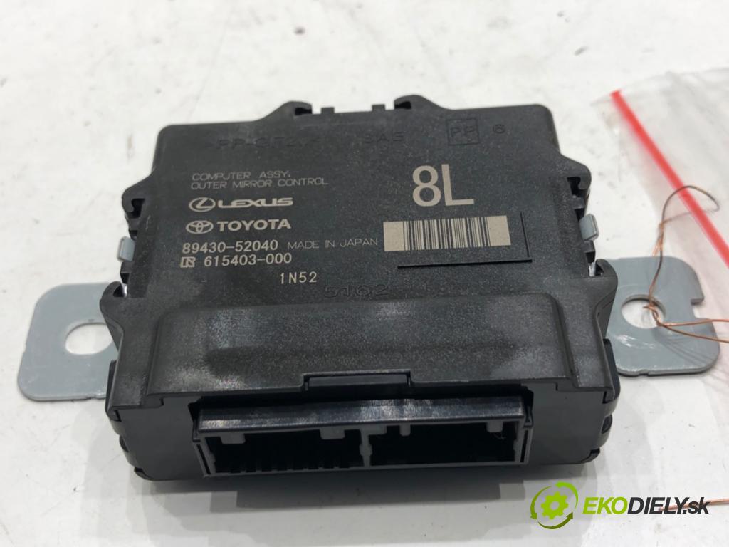 LEXUS LBX  2025 100 kW Hybrid (MAYH10)   (1490 ccm / 100 kW / 136 KM) 1490 Modul Dvere predný ľavy 89430-52040