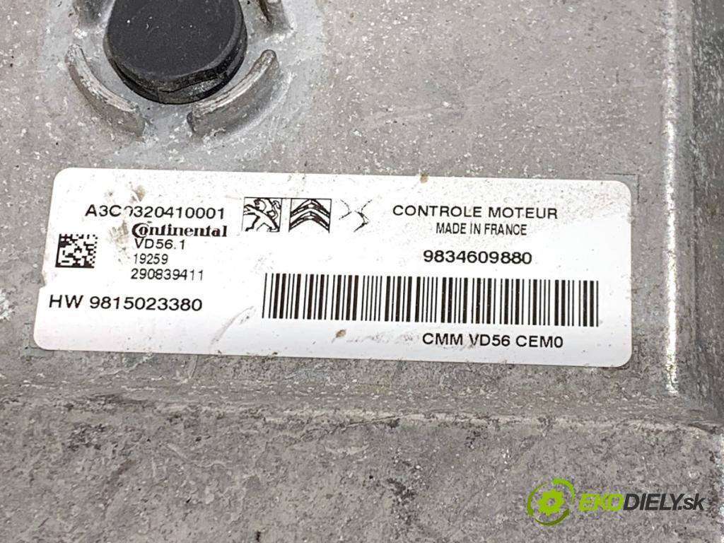 CITROEN C4 CACTUS liftback 2019 81 kW 1.2 THP 110 1199 riadiaca jednotka Motor 9834609880 (Riadiaca jednotka)