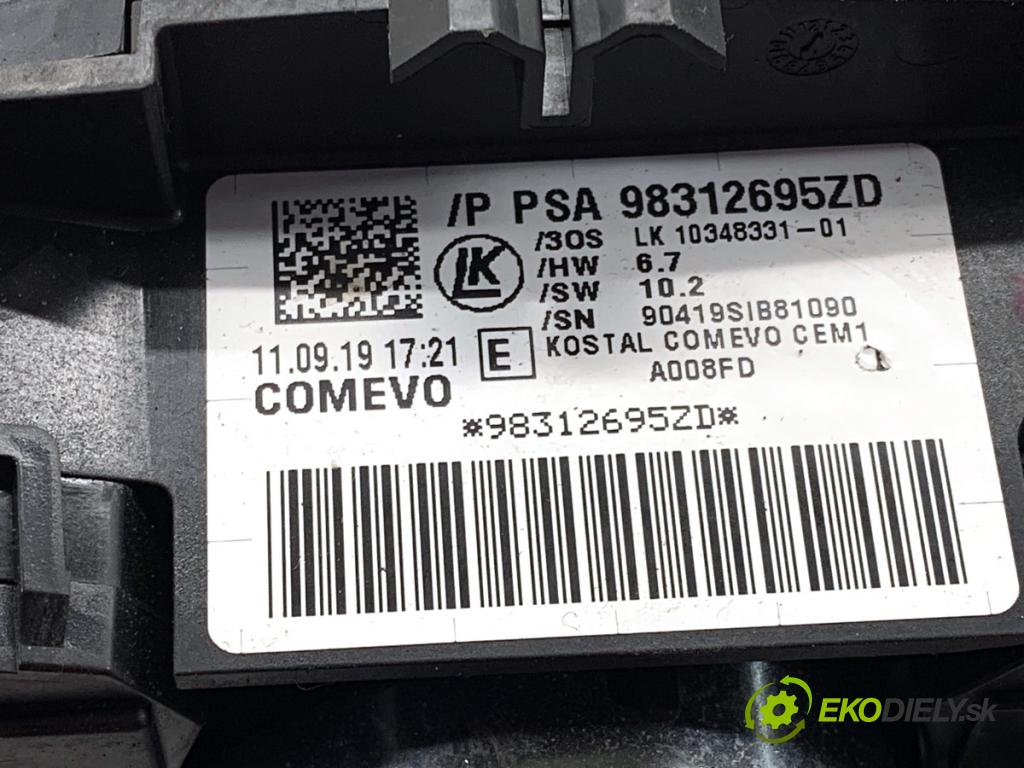 CITROEN C4 CACTUS liftback 2019 81 kW 1.2 THP 110 1199 Prepínač kombinovaný 98312695ZD (Prepínacie páčky pod volantom)