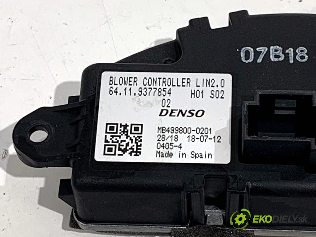 BMW F48 SUV 2018 103 kW sDrive 18 i 1499 Odpor, rezistor kúrenia vzduchu 9377854 (Odpor (rezistor) kúrenia)