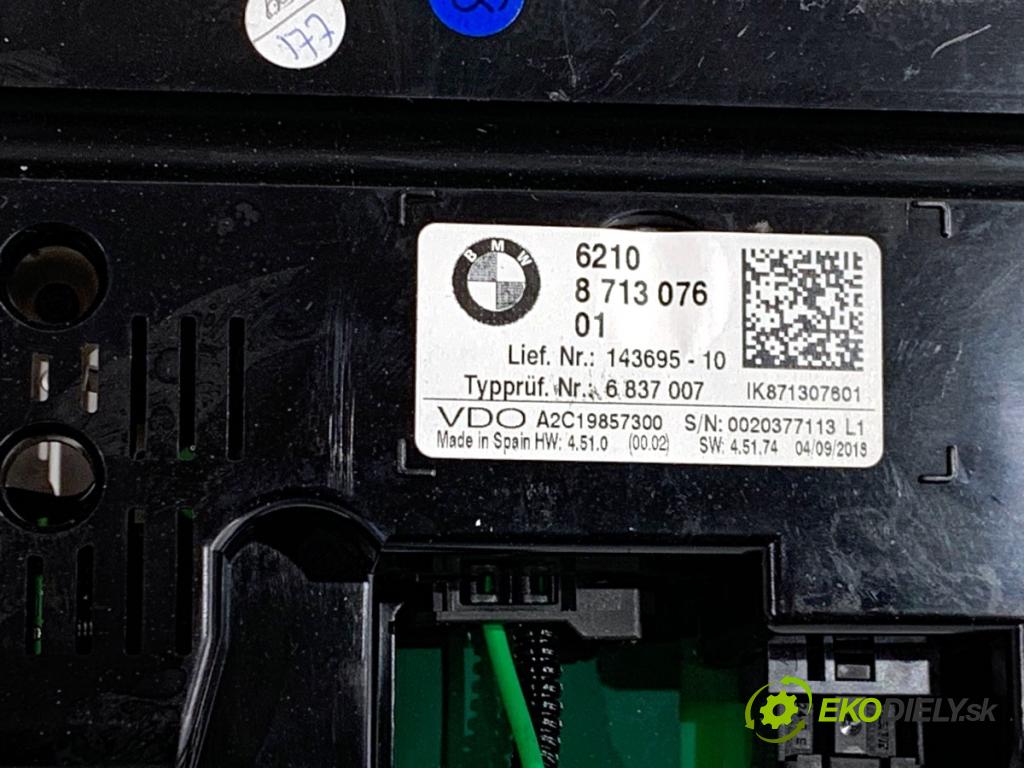 BMW F48 SUV 2018 103 kW sDrive 18 i 1499 Prístrojovka 8713076 (Prístrojová doska)