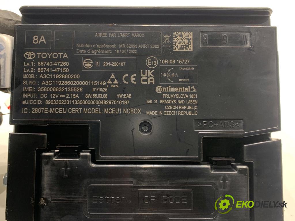 LEXUS LBX  2025 100 kW Hybrid (MAYH10)   (1490 ccm / 100 kW / 136 KM) 1490 Modul SOS 86740-47260