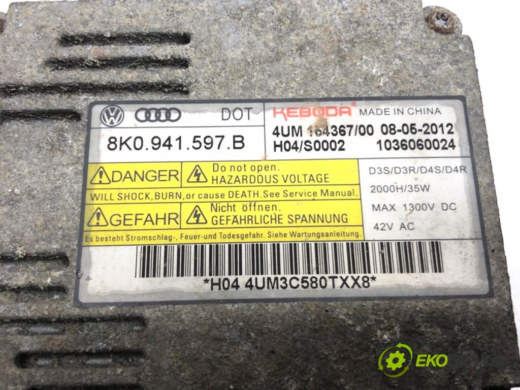 VW PASSAT B7 Kombi 2012 103 kW 2.0 TDI 1968 měnič XENON 8K0941597B (Řídící jednotka xenonu)