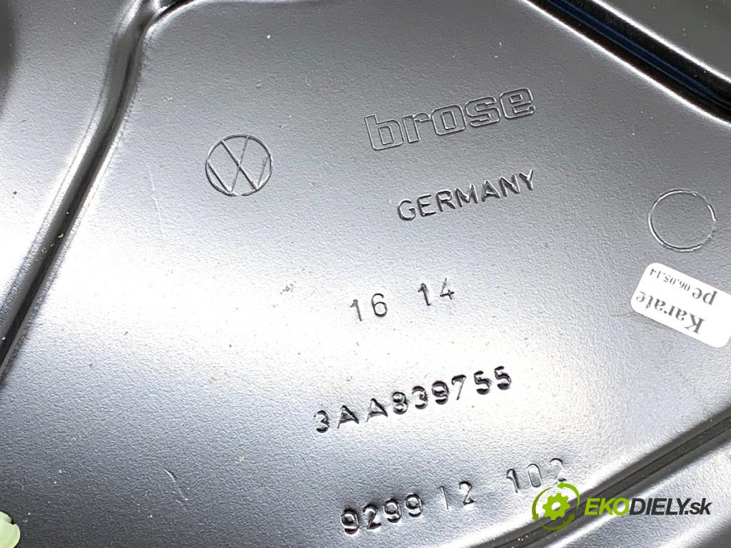 VW PASSAT B7 Kombi 2012 103 kW 2.0 TDI 1968 Mechanizmus okna ľavy zad 3AA839755