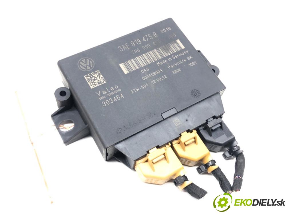 VW PASSAT B7 Kombi 2012 103 kW 2.0 TDI 1968 Modul PDC 3AE919475B (Riadiaca jednotka ostatné)