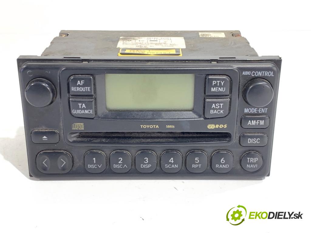 TOYOTA RAV 4 II SUV 2001 85 kW 2.0 D 4WD (CLA20_, CLA21_) 1995 RADIO 86120-42061 (Audio zariadenie)