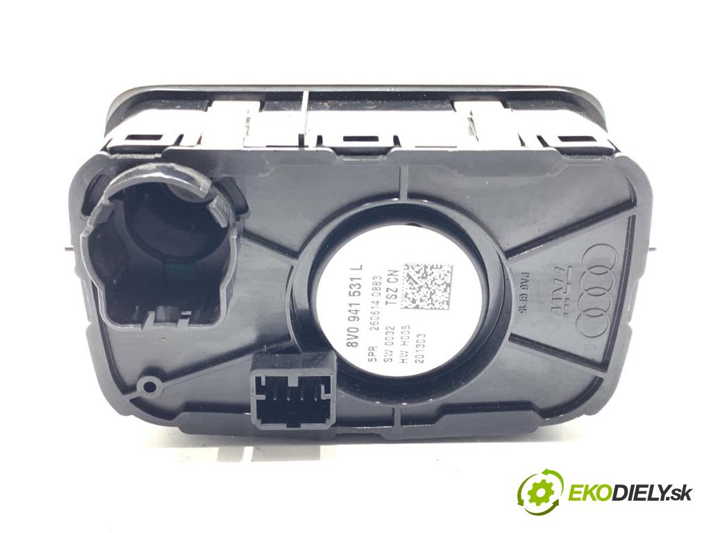 AUDI A3 8V liftback 2014 81 kW 1.6 TDI 1598 Spínač svetiel 8V0941531L