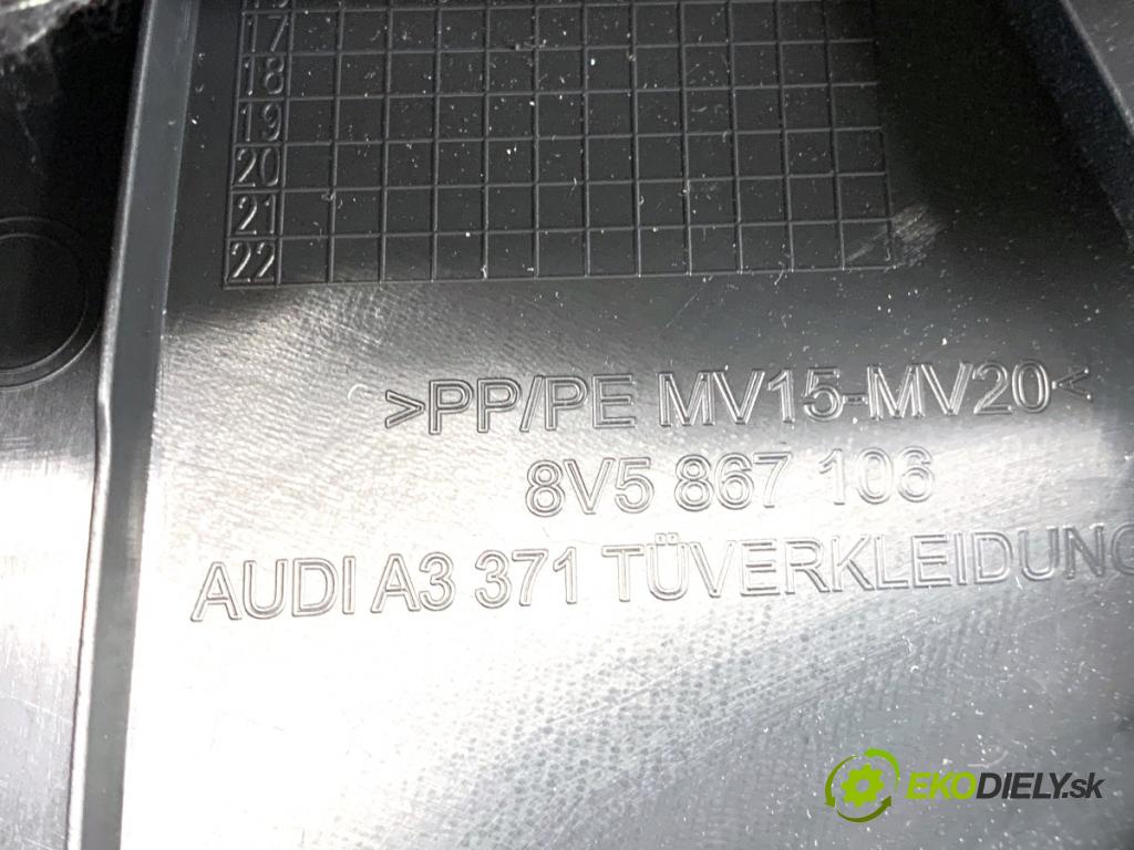 AUDI A3 8V liftback 2014 81 kW 1.6 TDI 1598 čalúnenie Dvere pravy predný 8V5867106
