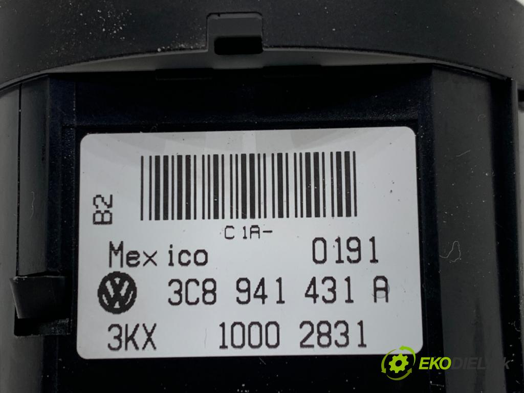 VW GOLF VI Kombi 2011 103 kW 2.0 TDI 1968 spínač světel 3C8941431A