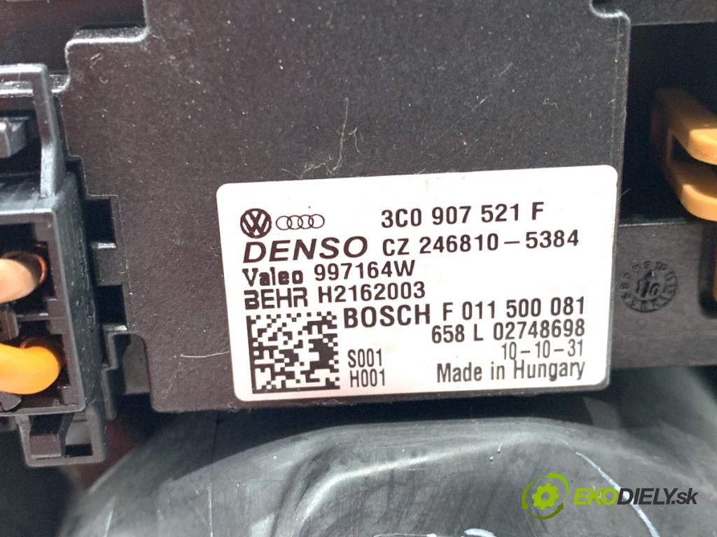 VW GOLF VI Kombi 2011 103 kW 2.0 TDI 1968 ventilátor kúrenia 3C0907521F