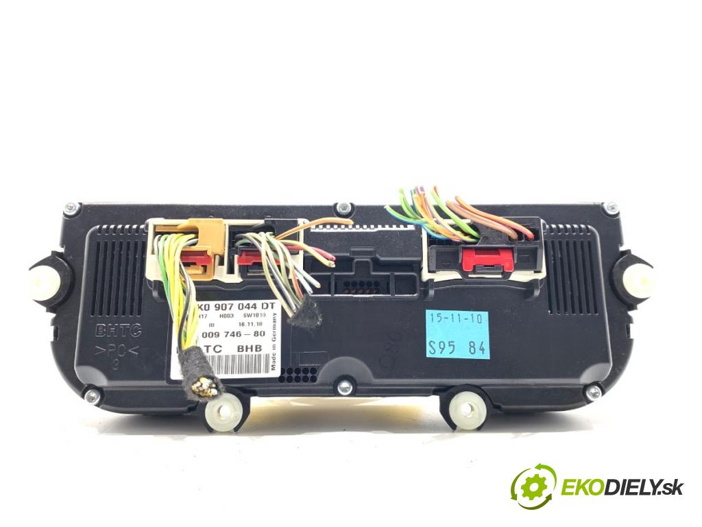 VW GOLF VI Kombi 2011 103 kW 2.0 TDI 1968 Panel ovládania kúrenia 5K0907044DT (Prepínacie páčky pod volantom)