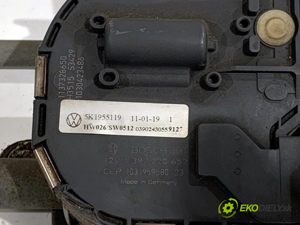 VW GOLF VI Kombi 2011 103 kW 2.0 TDI 1968 Mechanizmus stieračov predný 5K1955023 (Motorček stieračov predný)
