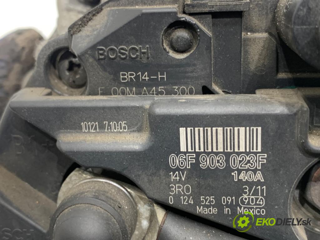 VW GOLF VI Kombi 2011 103 kW 2.0 TDI 1968 Alternátor 06F903023F (Alternátor)