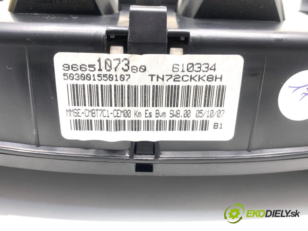 PEUGEOT 308 I liftback 2007 110 kW 1.6 16V 1598 Prístrojovka 9665107380 (Prístrojová doska)