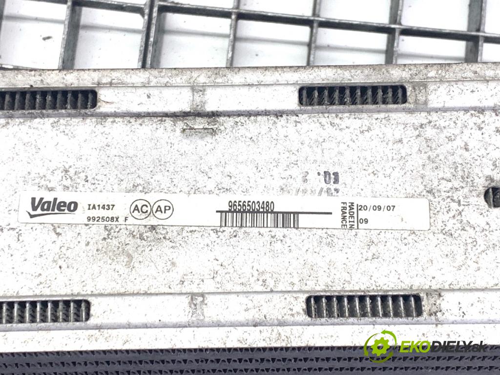 PEUGEOT 308 I liftback 2007 110 kW 1.6 16V 1598 intercooler 9656503480 (Intercooler (chladič stlačeného vzduchu))