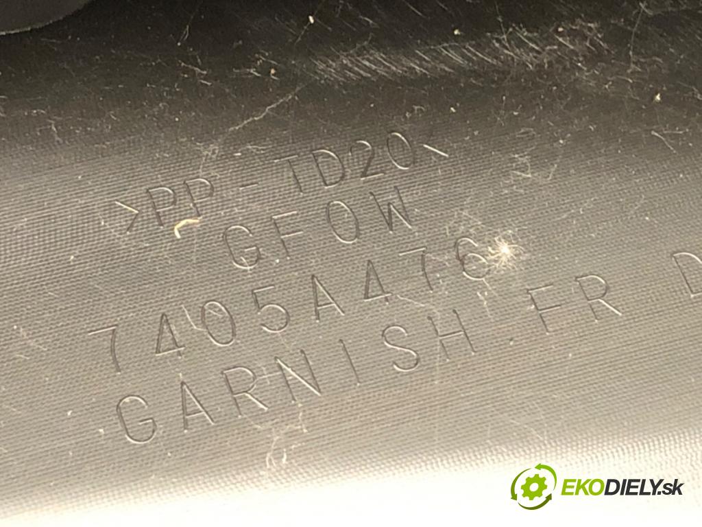 MITSUBISHI OUTLANDER III SUV 2017 110 kW 2.0 4WD (GF7W) 1998 Torpédo, plast pod čelné okno 7405A476 (Torpédo (plast pod čelným sklom))