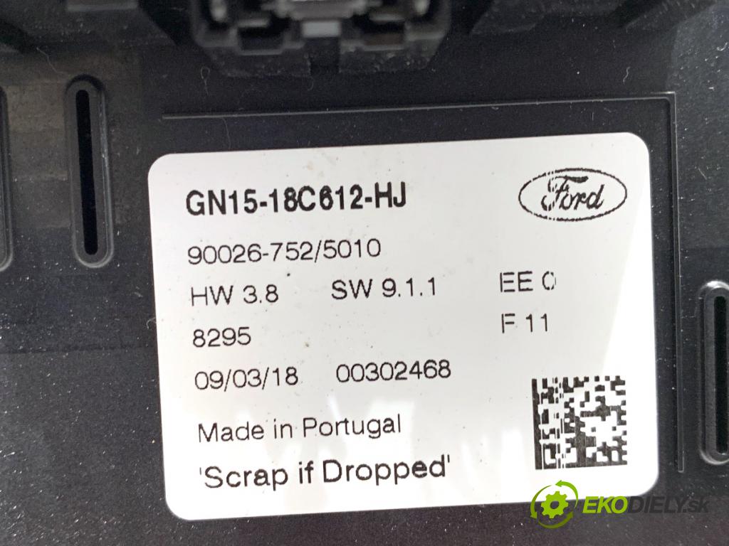 FORD ECOSPORT SUV 2018 92 kW 1.0 EcoBoost 998 Panel ovládania kúrenia GN15-18C612-HJ (Prepínacie páčky pod volantom)