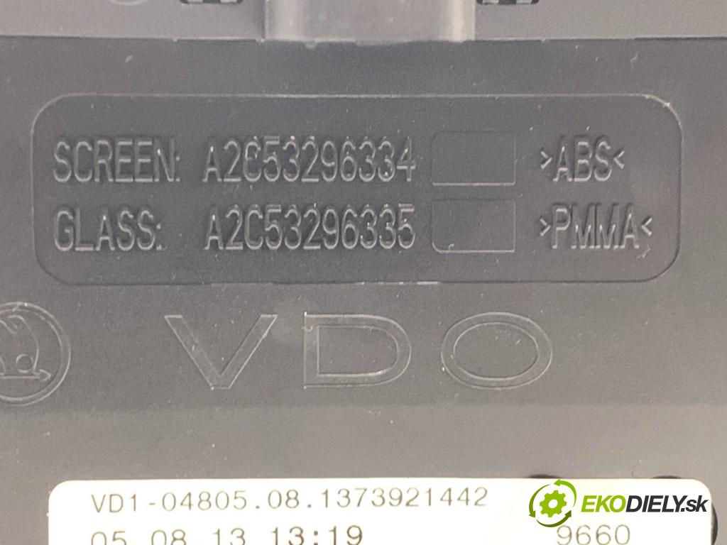 SKODA YETI SUV 2013 90 kW 1.4 TSI 1390 Prístrojovka 5L0920840L (Prístrojová doska)