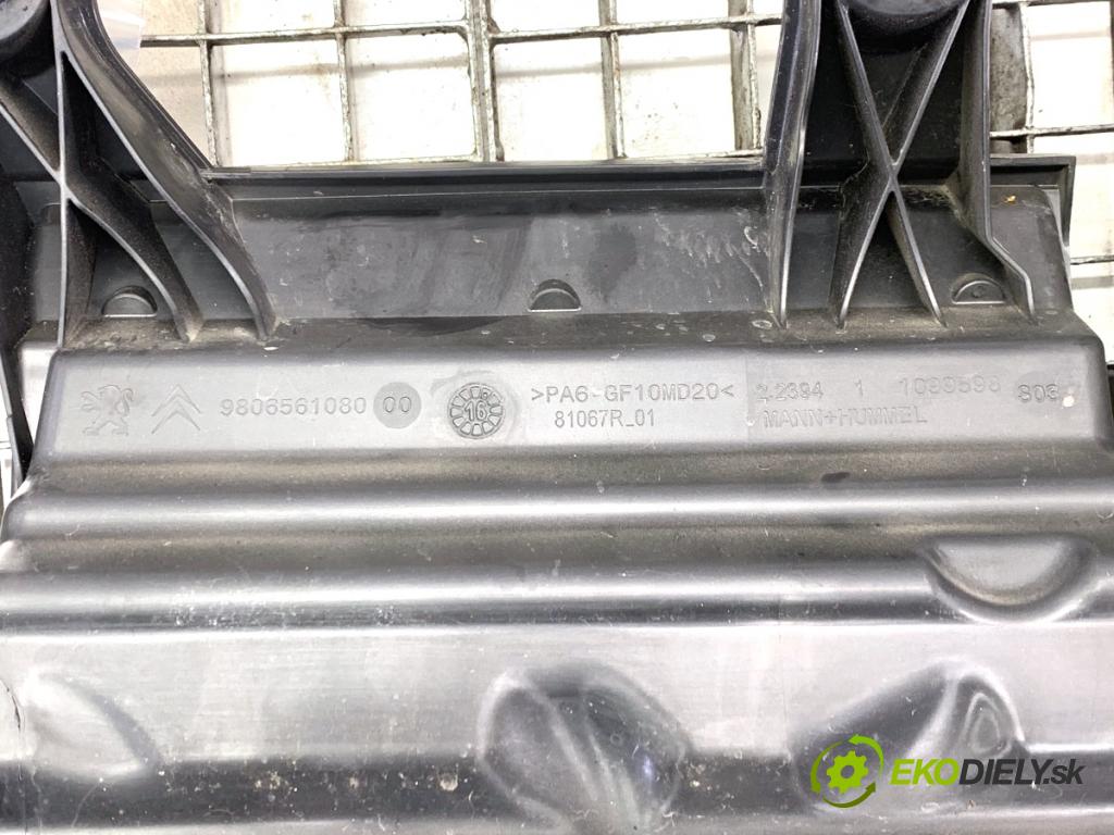 PEUGEOT 208 I liftback 2016 55 kW 1.6 HDi / BlueHDi 75 1560 obal filtra vzduchu 9806561080 (Kryt vzduchového filtru)