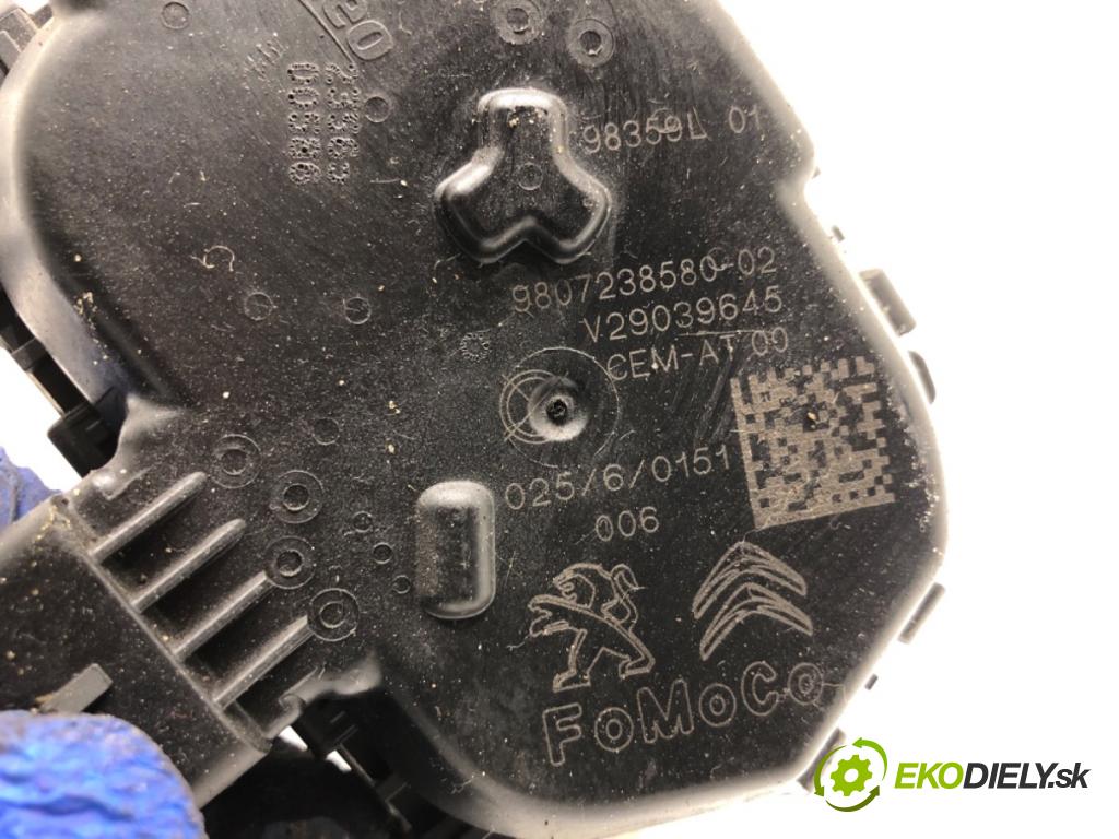 PEUGEOT 208 I liftback 2016 55 kW 1.6 HDi / BlueHDi 75 1560 Škrtiaca klapka 9807238580 (Škrtiaca klapka)