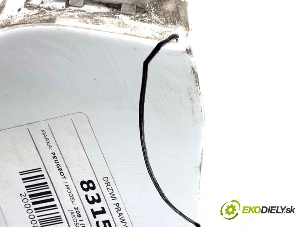 PEUGEOT 208 I liftback 2016 55 kW 1.6 HDi / BlueHDi 75 1560 dveře pravý přední část EWP