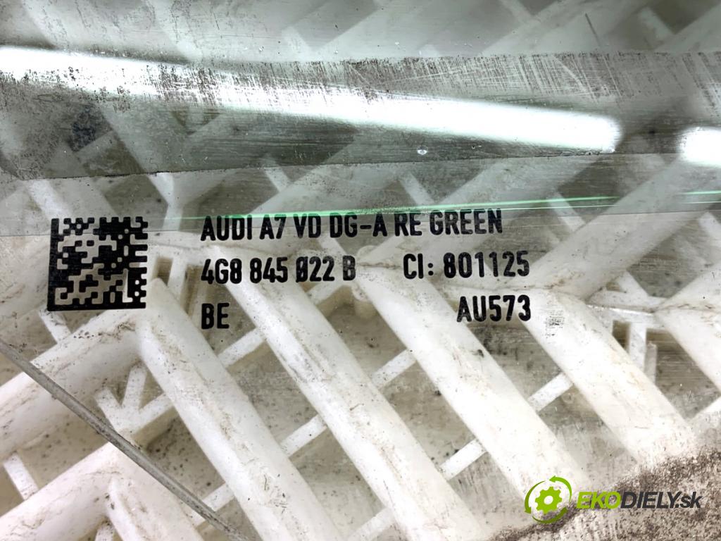 AUDI A7 4G liftback 2015 412 kW RS7 quattro 3993 Okno pravy predný DVOJNÁSOBNÝ: 4G8845022B
