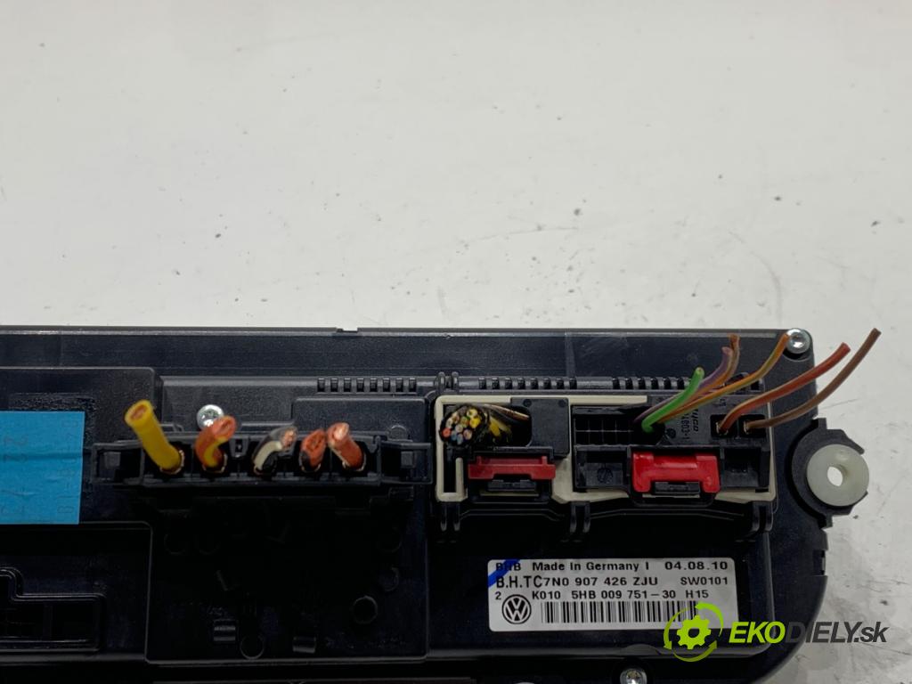 VW CADDY III Nadwozie pełne/minivan 2010 75 kW 1.6 TDI 1598 Panel ovládania kúrenia 7N0907426 (Prepínacie páčky pod volantom)