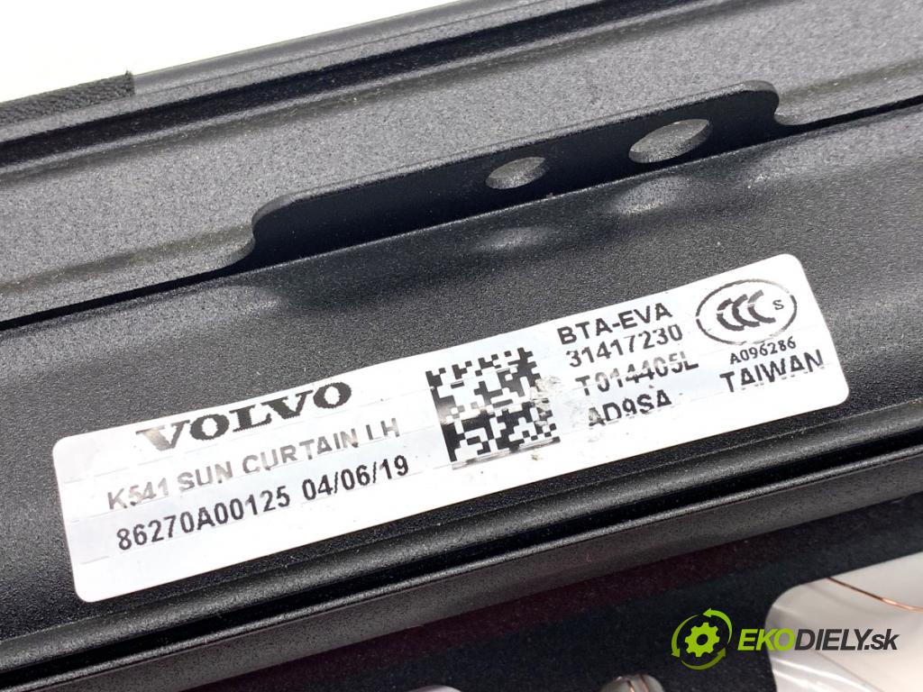 VOLVO S90 II sedan 2019 223 kW T8 Hybrid AWD 1969 Roleta Dvere ľavy zad 31417230