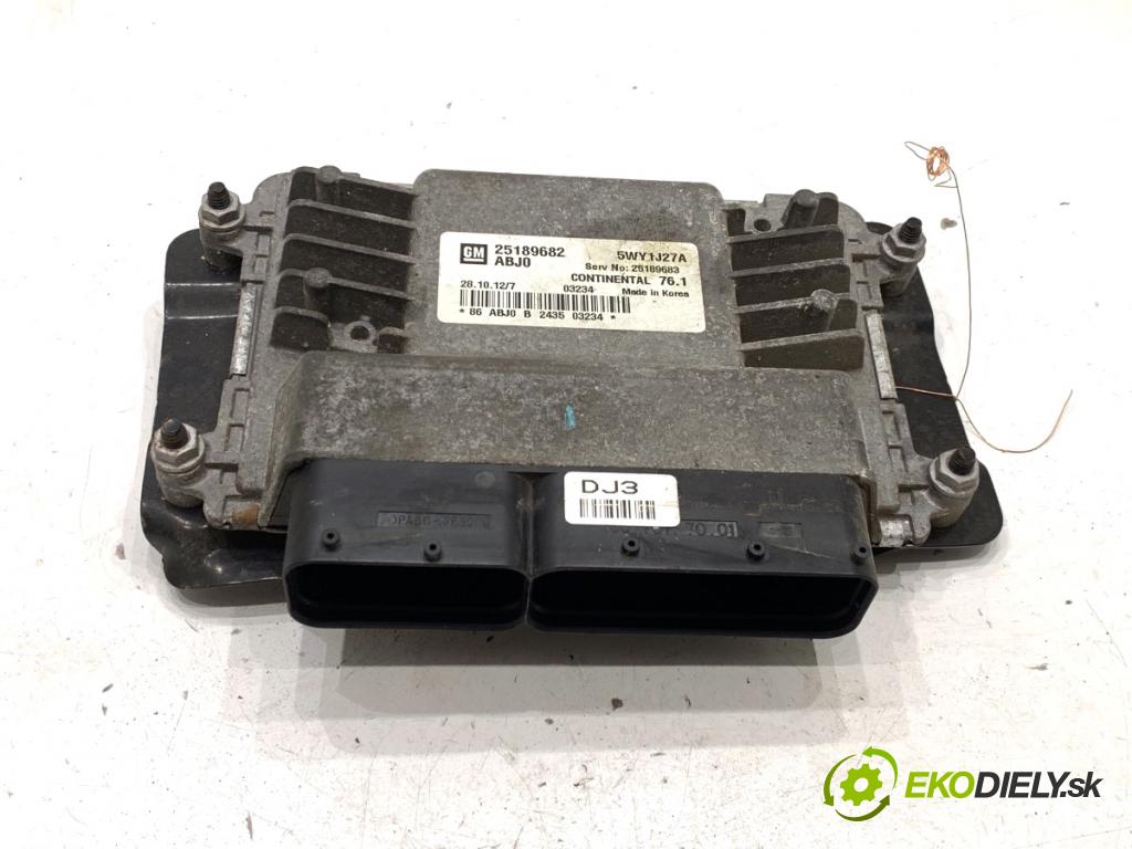 CHEVROLET CRUZE sedan 2013 91 kW 1.6 1598 riadiaca jednotka Motor 25189682 (Riadiaca jednotka)